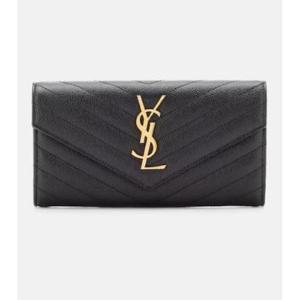 생로랑 Monogram 라지 레더 지갑 P00314823