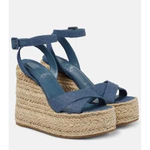 크리스찬루부탱 Mariza Zeppa 캔버스 에스파드리유 샌들 P00814003