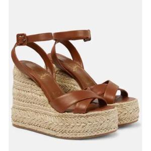 크리스찬루부탱 Mariza Zeppa 레더 에스파드리유 샌들 P00814006