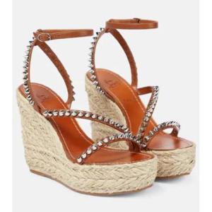 크리스찬루부탱 Pyraclou 임벨리시드 웨지 샌들 P00696473