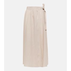 로로피아나 리넨 미디 스커트 P00901532