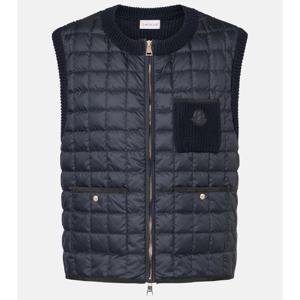 몽클레어 코튼 블렌드 스웨터 다운 베스트 P01015702