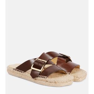 로에베 Paulas Ibiza Petal 레더 에스파드리유 P01057075