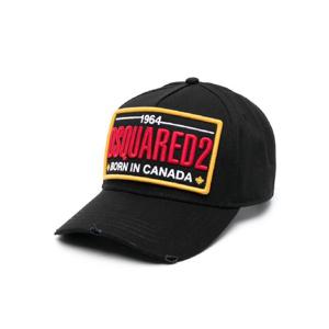 디스퀘어드2 본 인 캐나다 로고 자수 캡 모자 BCM073605C00001