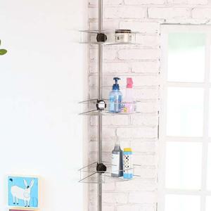 클램프고정코너선반 3단