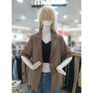 무자크 25S/S 테일러드카라 뒷트임포인트 린넨 캐주얼 캐주얼 재킷 MP4WJK07