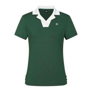 JDX HC06 여성 에리 배색 오픈 에리 티셔츠(X2TSW6551DE) X2TSW6551