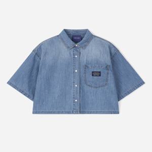 [클라이드]여성 반팔 데님 셔츠 FPBSH756F