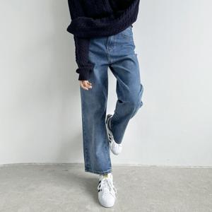 샵앤) 여성 사계절 4사이즈 3기장 중청 와이드 데님 팬츠 INT-WPT-20531-롱