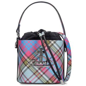 25 FW 비비안 웨스트우드 데이지 드로스트링 클로저 인조 레더 버킷백 43020023 S000V O102