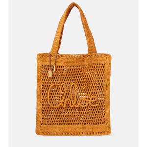 끌로에 Summer Banana 라피아 토트 백 P01039820