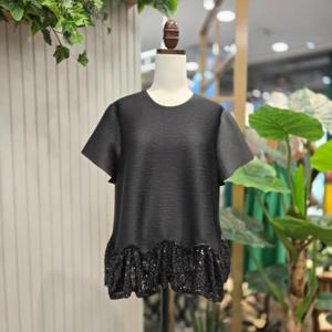 스테파니 HC05 플리츠A라인스팽글BL A25SH5207