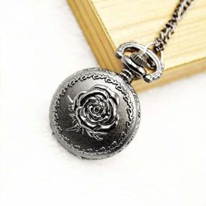 앤틱 로즈 양각 회중 시계 펜던트OC