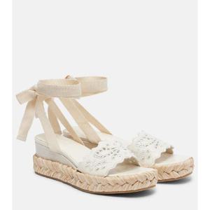 지미추 Arlee 60 엠브로이더리 에스파드리유 웨지 슈즈 P01071222