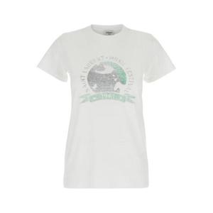 생로랑 생로랑 화이트 반팔 티셔츠 2034807