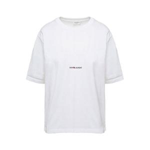 생로랑 생로랑 화이트 반팔 티셔츠 2034757