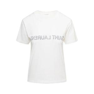 생로랑 생로랑 화이트 반팔 티셔츠 2034759