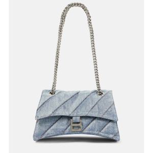 발렌시아가 Crush 미디엄 데님 숄더 백 P00796494