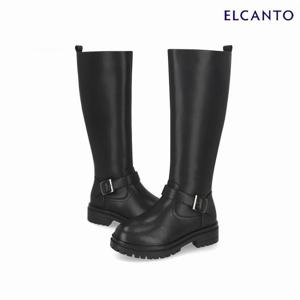 엘칸토  (LCWL04U44C) 여성 바이커 롱부츠 4.5cm
