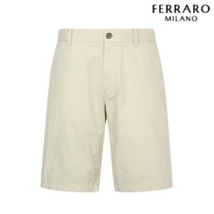 [페라로밀라노] 면스판 마이로 도비 워싱 하프팬츠 베이지 AM0FBPC254