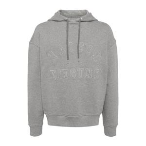 메종키츠네 그레이 드로우스트링 후드티 NM00702KM0326 H131