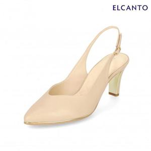 엘칸토  (LCWO14U313) 여성 양가죽 베이직 메탈 피싱 슬링백 7cm