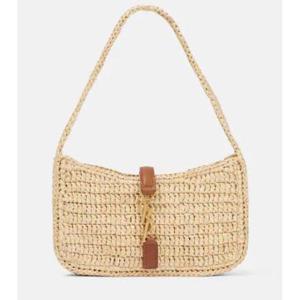 생로랑 Le 5 a 7 미니 라피아 숄더 백 P00799452