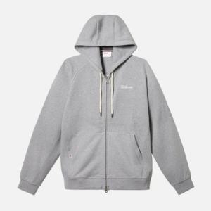 윌슨후드집업 LQC W241001LFJ21-MGR 남성 로고자수 후드집업