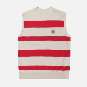 윌슨나시티 LQC W242002GSL41-RED 여성 슬리브리스 스웨터