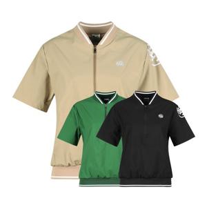 럭스골프 여성 반집업 벤틸레이션 반팔 티셔츠 JB25M606W