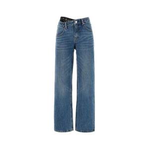 알렉산더 왕 비대칭 레이스 디테일 진 4DC1254612 473 TP936453688