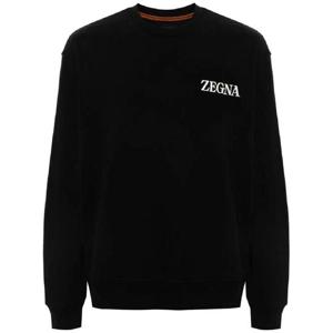 25 FW Zegna 로고 아플리케 스웨트셔츠 UE522A8E872 TP432460693