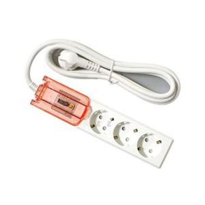 멀티탭 누전차단기 4000W 3구 2.5m 대용량 콘센