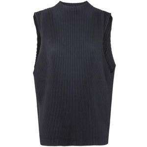 옴므 플리세 이세이 미야케 민소매 티셔츠 HP56JK11815 BLACK DO