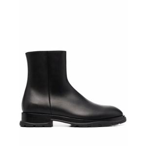 알렉산더 맥퀸 스무스 레더 슬림 트레드 앵클 부츠 682816 WHFLE