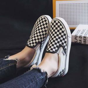 여성단화 스니커즈 체크무늬 캐주얼신발 운동화
