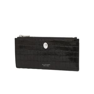[AVENUE] 블랙 크로커 엠보 가죽 슬림 장지갑 JAWA5F804BK