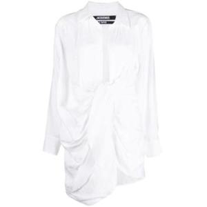 쟈크뮈스 라 로브 바히아 드레이프 미니 드레스 213DR0091020