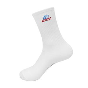 [뉴발란스 슈즈]NB 뉴발란스 베이직 로고 W 1팩 여성 중목 스포츠 마라톤 삭스 양말 화이트 NBGEDFL905-10
