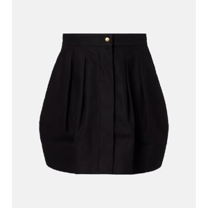 막스마라 플리츠 코튼 트윌 미니스커트 P01079367