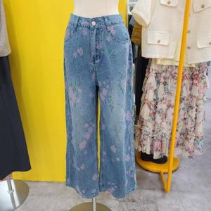 르피타 DP01 꽃패턴 와이드청바지 L252USL754