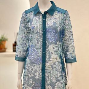 [벨리시앙]프린트 펀칭 블라우스형 재킷(2color) JK5208