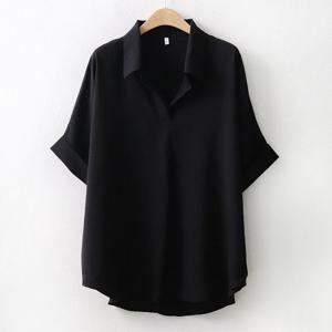 여성 빅사이즈 오픈가오리블라우스 WW5181