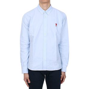 [아미] 하트로고 자수 옥스포드 셔츠 (USH063 031 450)