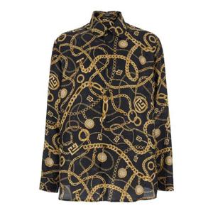 발망 체인 패턴 프린트 셔츠 FH1HS184SF12 EAD TP942137272