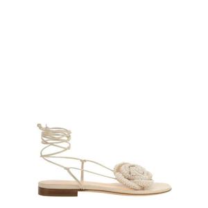 Magda Butrym 랩 어라운드 플랫 플라워 샌들 517523 23 TP936123575