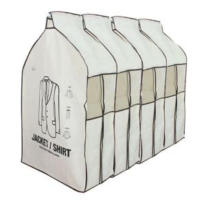 아트박스/올리오 심플라인 투명창 행거 옷커버 양복 4장