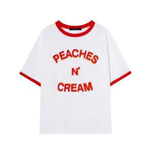 [르샵]캐쥬얼 배색 오버핏 반팔 티셔츠 (DP2LW035A)