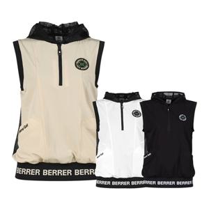 럭스골프 여성 반집업 우븐 매치 메쉬 후드 베스트 조끼 MW25M516W