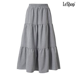 [르샵]잔체크 캉캉 밴딩 프릴 스커트 (DP1WH002A)